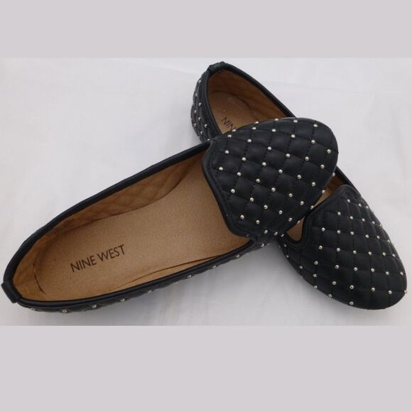 Nine West Studded and Quilted Flats - Picture 2 of 10